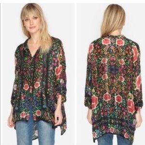 Johnny Was Floral Patterned Blouse